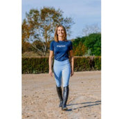 EQUITHÈME Shirt Elena Seamless Blauw/Lichtblauw