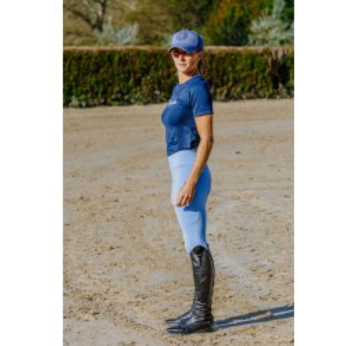EQUITHÈME Shirt Elena Seamless Blauw/Lichtblauw