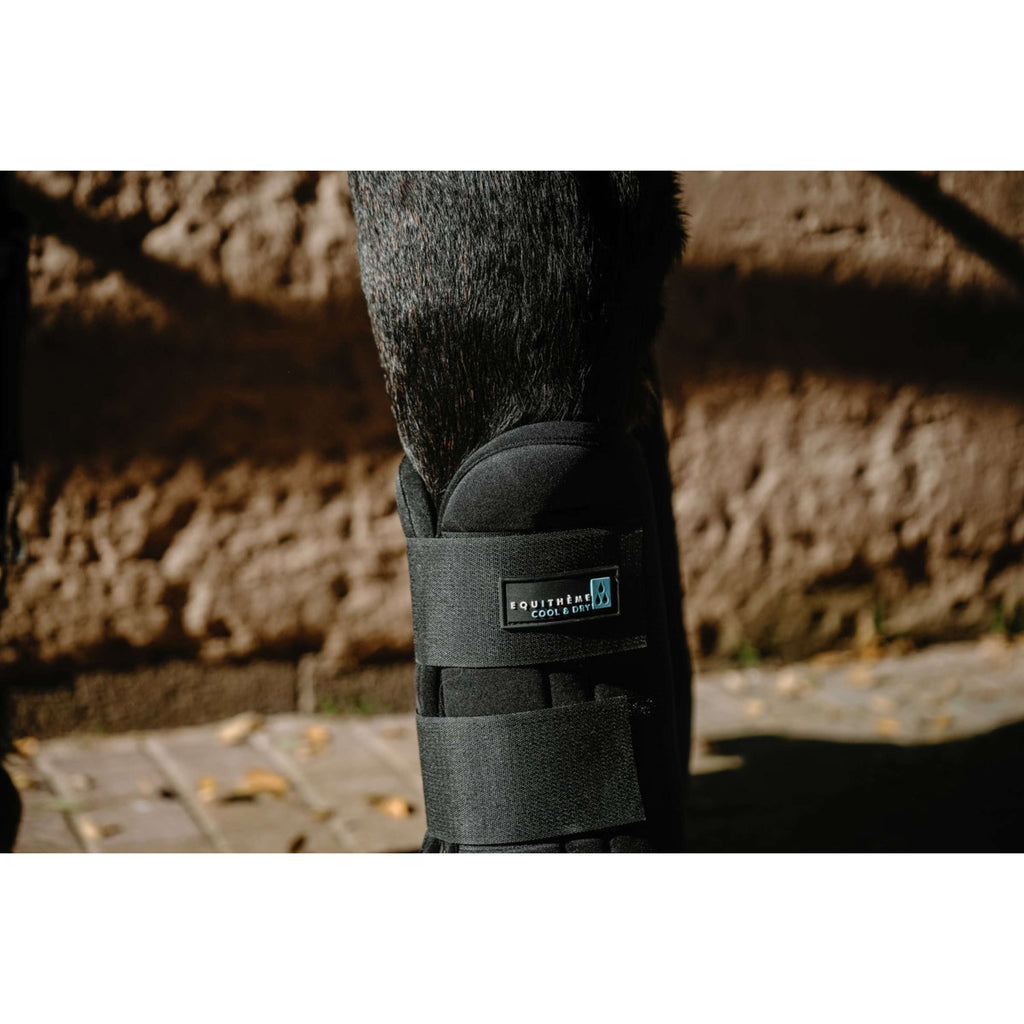 EQUITHÈME Peesbeschermers Cool&Dry Zwart