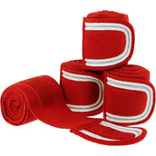 EQUITHÈME Bandages Kerst Rood