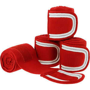EQUITHÈME Bandages Kerst Rood