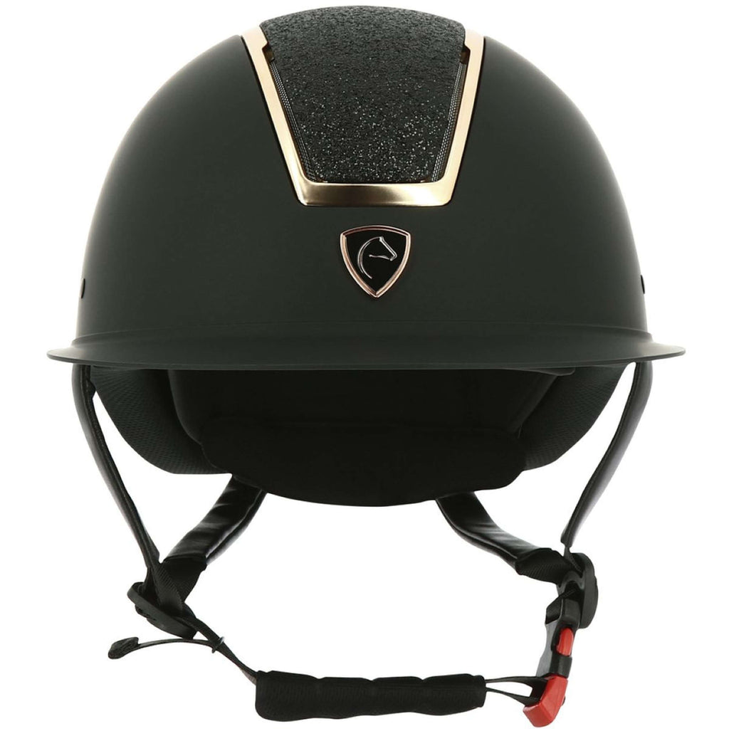 EQUITHÈME Cap Glint Mat Zwart/Roségoud