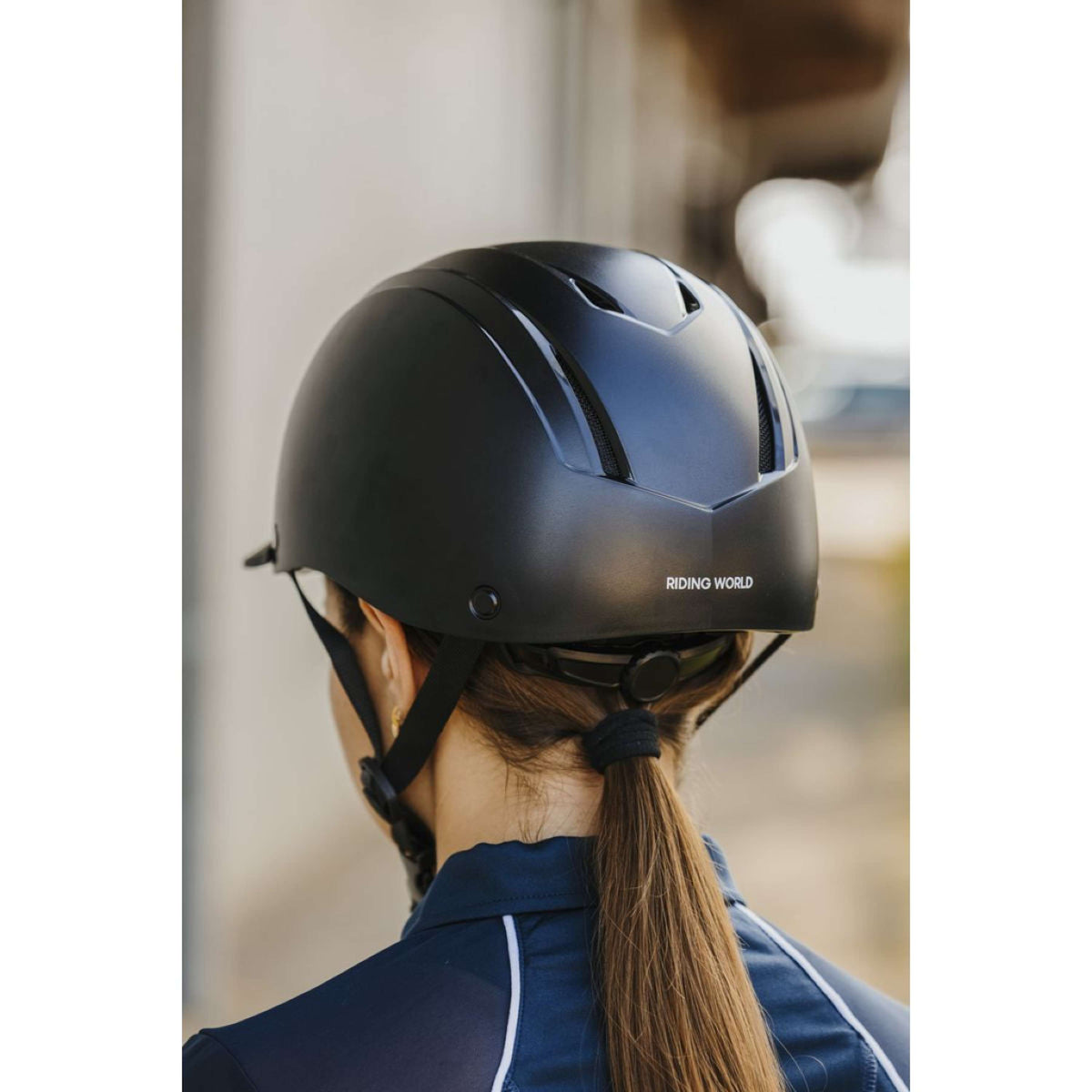 Riding World Cap Topy Mat Zwart