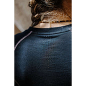 EQUITHÈME Shirt Stella Lange Mouwen Zwart/Grijs/Blauw
