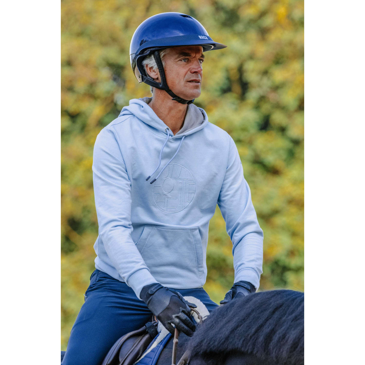 EQUITHÈME Hoodie Axel Unisex Blauw/Lichtblauw