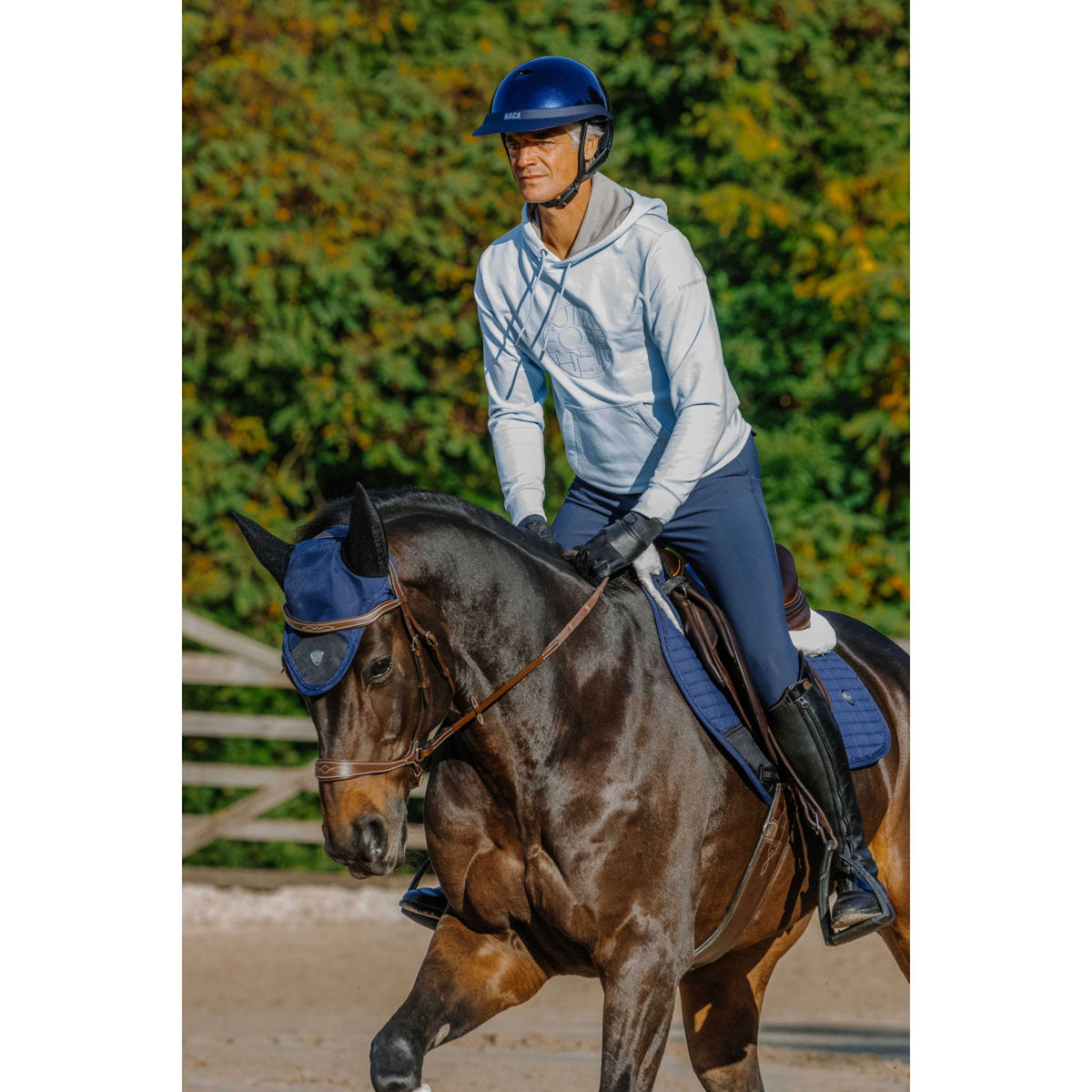 EQUITHÈME Hoodie Axel Unisex Blauw/Lichtblauw