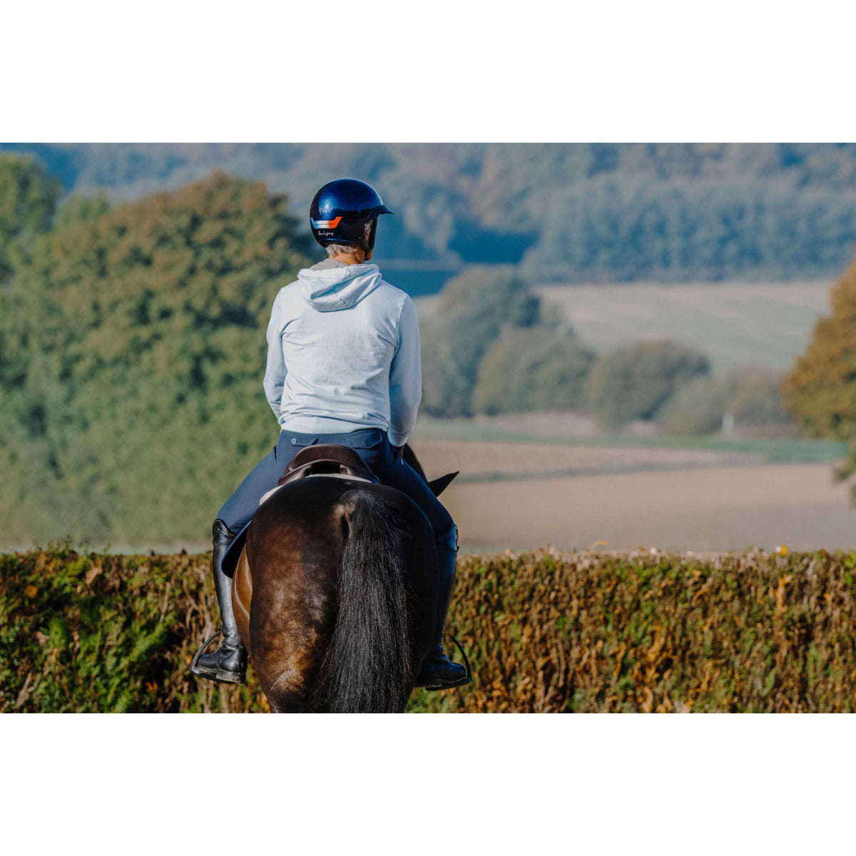 EQUITHÈME Hoodie Axel Unisex Blauw/Lichtblauw