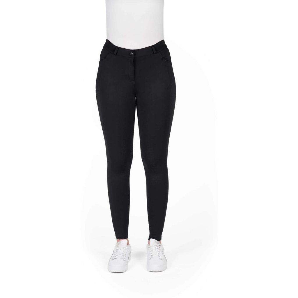 EQUITHÈME Rijbroek Capucine Knie Grip Zwart