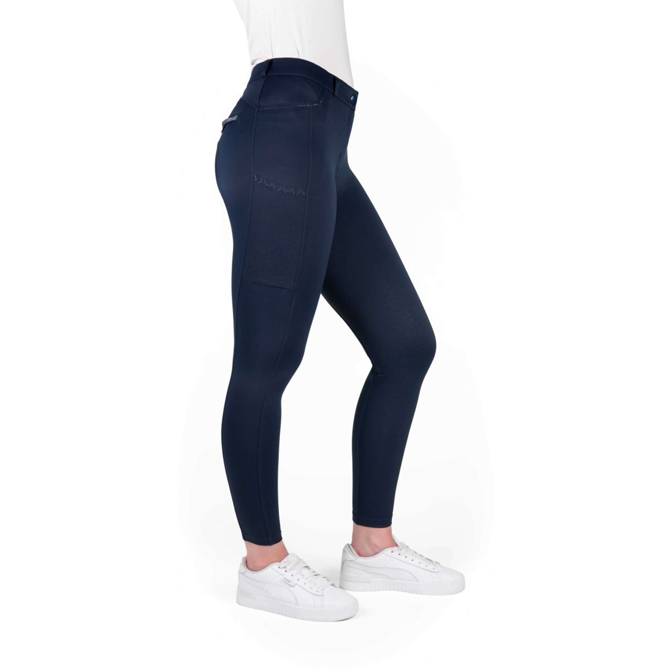 EQUITHÈME Rijbroek Capucine Knie Grip Navy