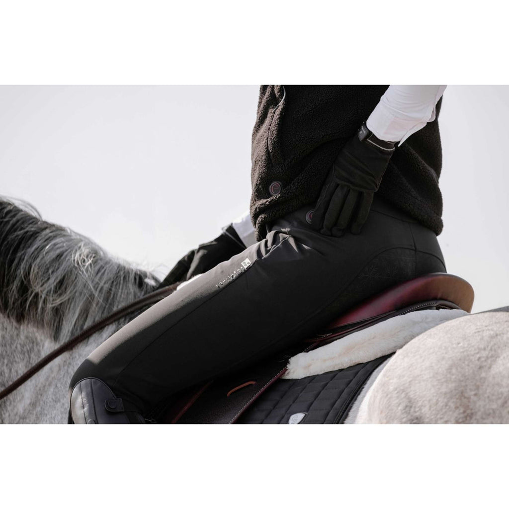 EQUITHÈME Verwarmde Rijbroek Sierra Full Grip Zwart