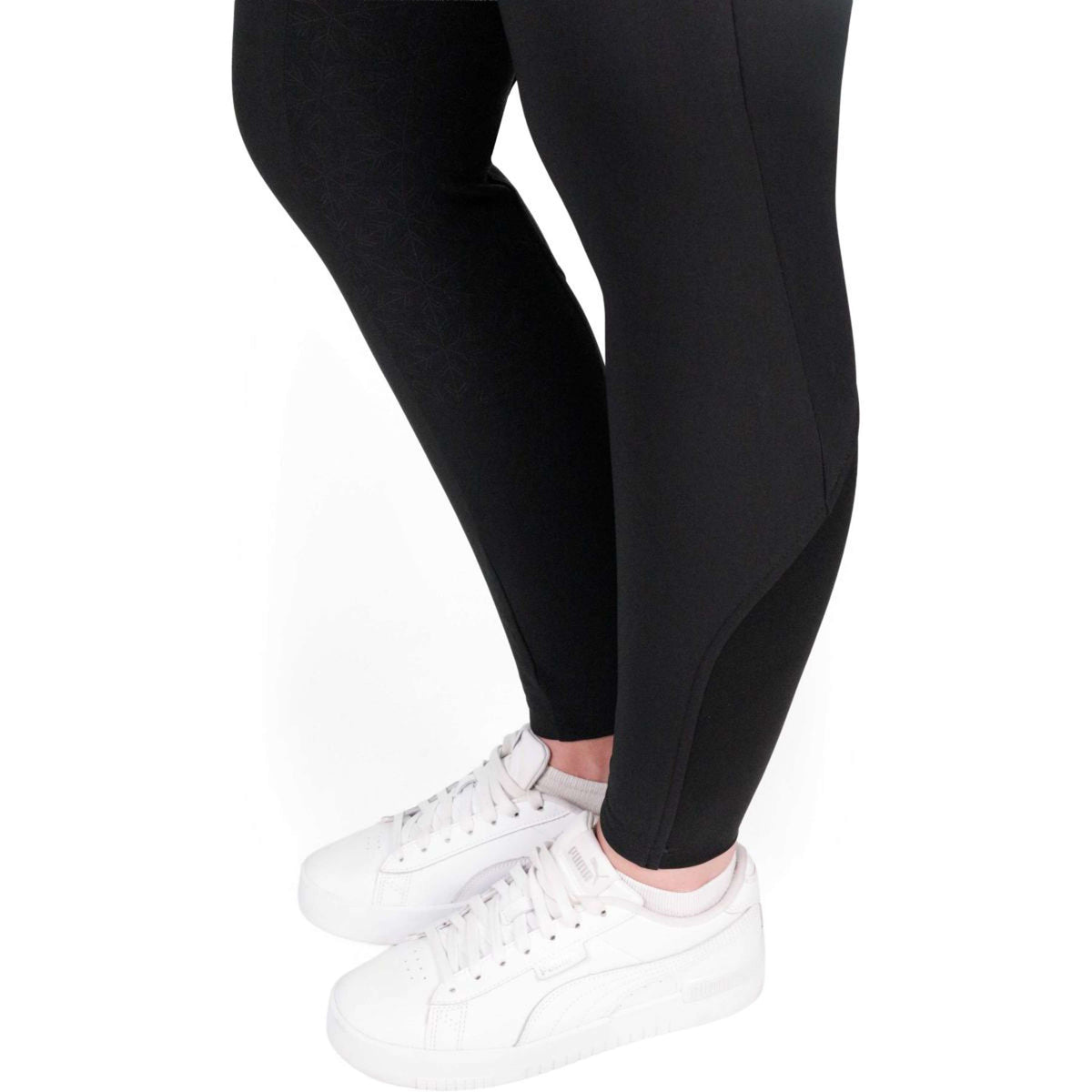 EQUITHÈME Verwarmde Rijbroek Sierra Full Grip Zwart