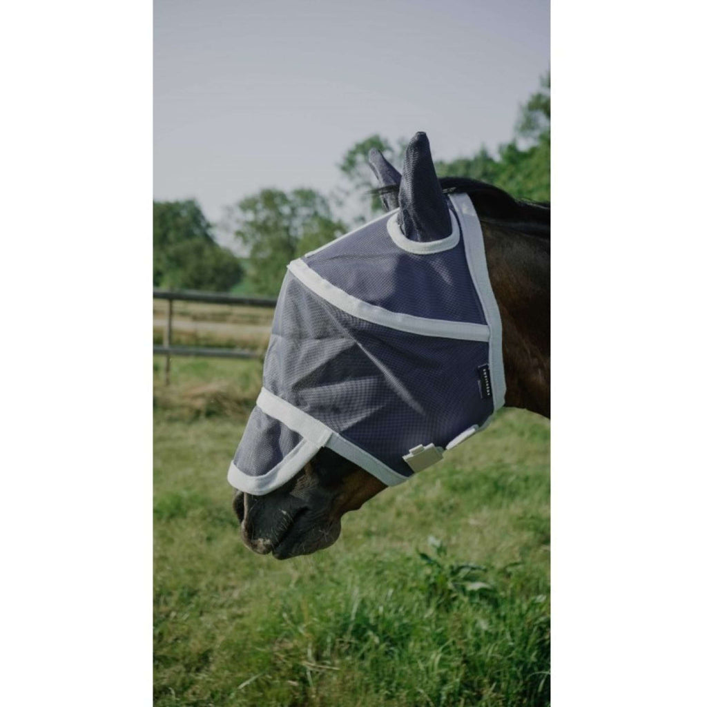 EQUITHÈME Vliegenmasker Hoop met UV-Bescherming Navy
