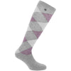 EQUITHÈME Sokken Argyle Grijs/Lila