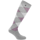 EQUITHÈME Sokken Argyle Grijs/Lila