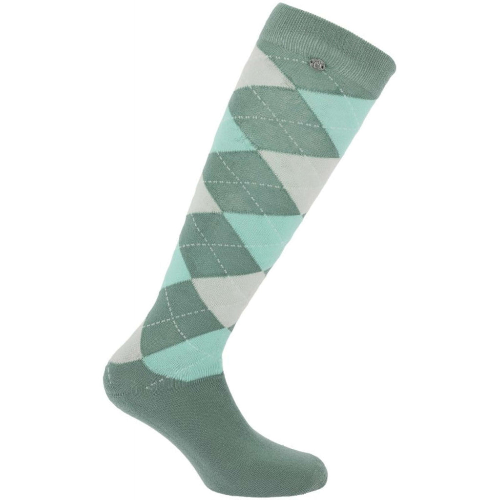 EQUITHÈME Sokken Argyle Mint/Groen