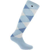 EQUITHÈME Sokken Argyle Sky Blue/Blue