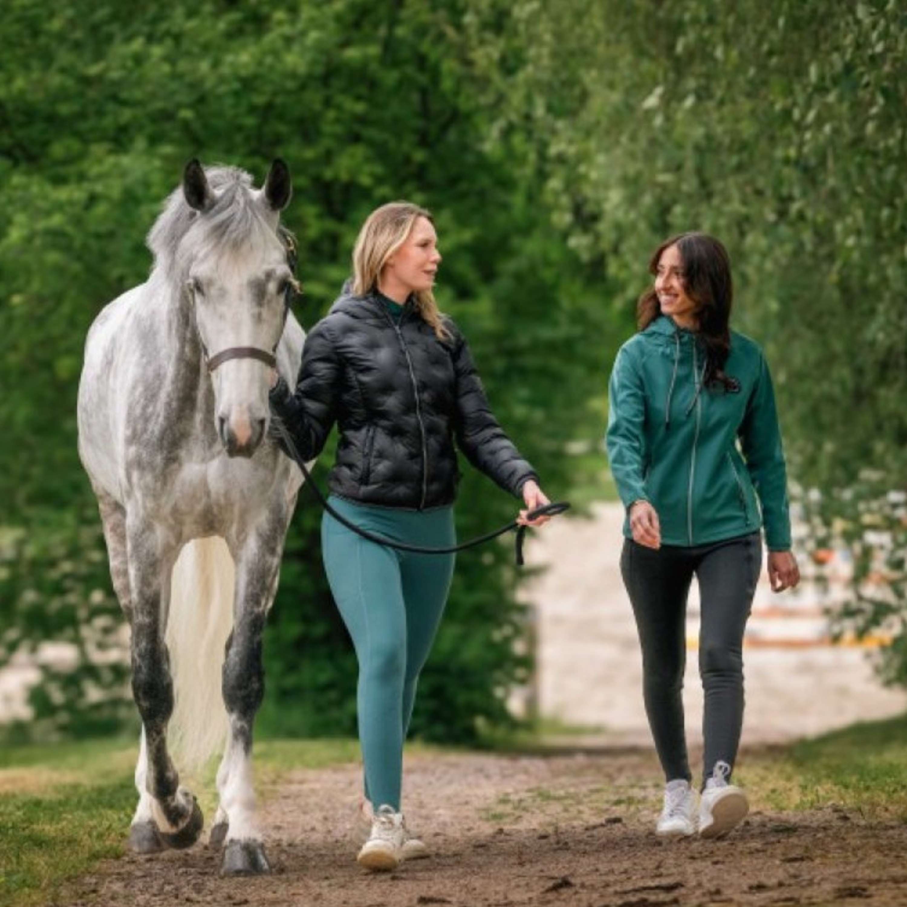 EQUITHÈME Softshell Jas Victoria Eendenblauw