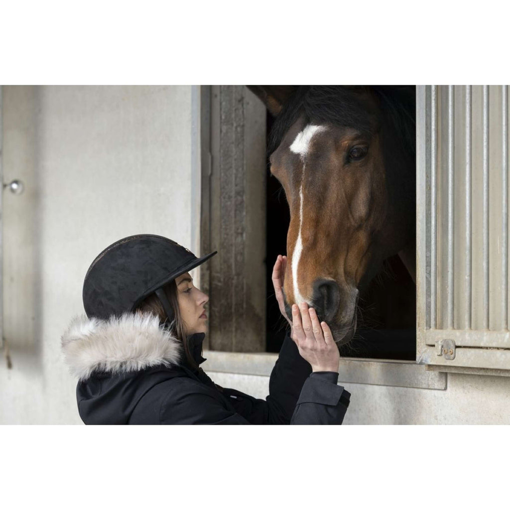 EQUITHÈME Cap Glint Lamé Zwart/Roségoud
