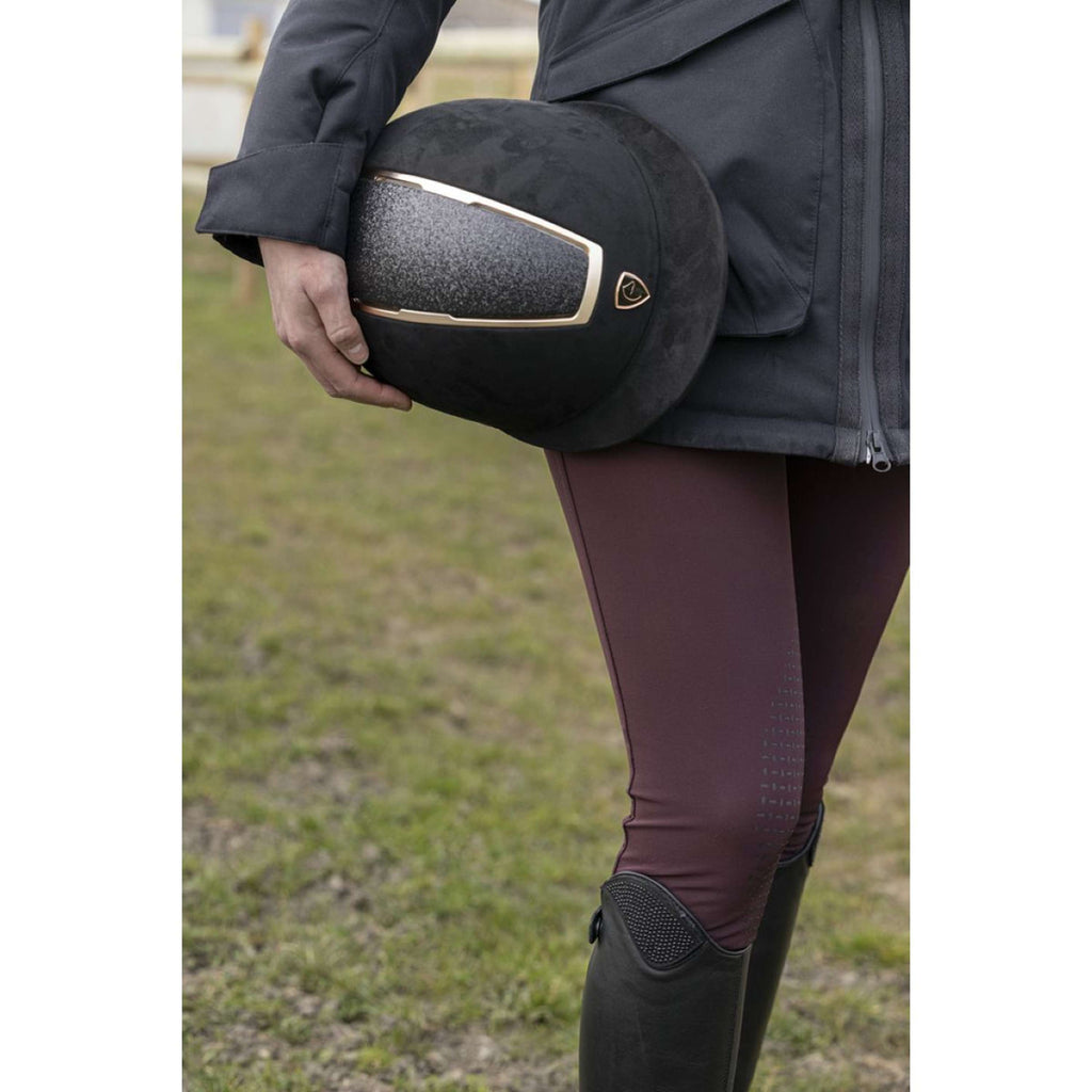 EQUITHÈME Cap Glint Lamé Zwart/Roségoud