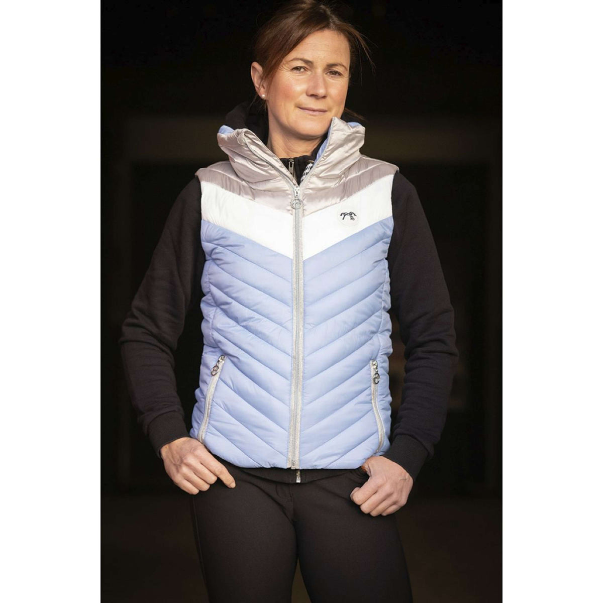 Pénélope Bodywarmer Camelia Ijsblauw