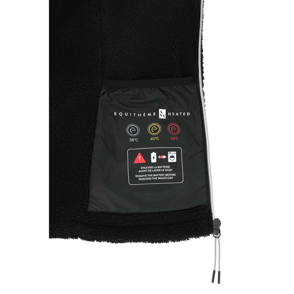 EQUITHÈME Verwarmde Bodywarmer Valery Zwart