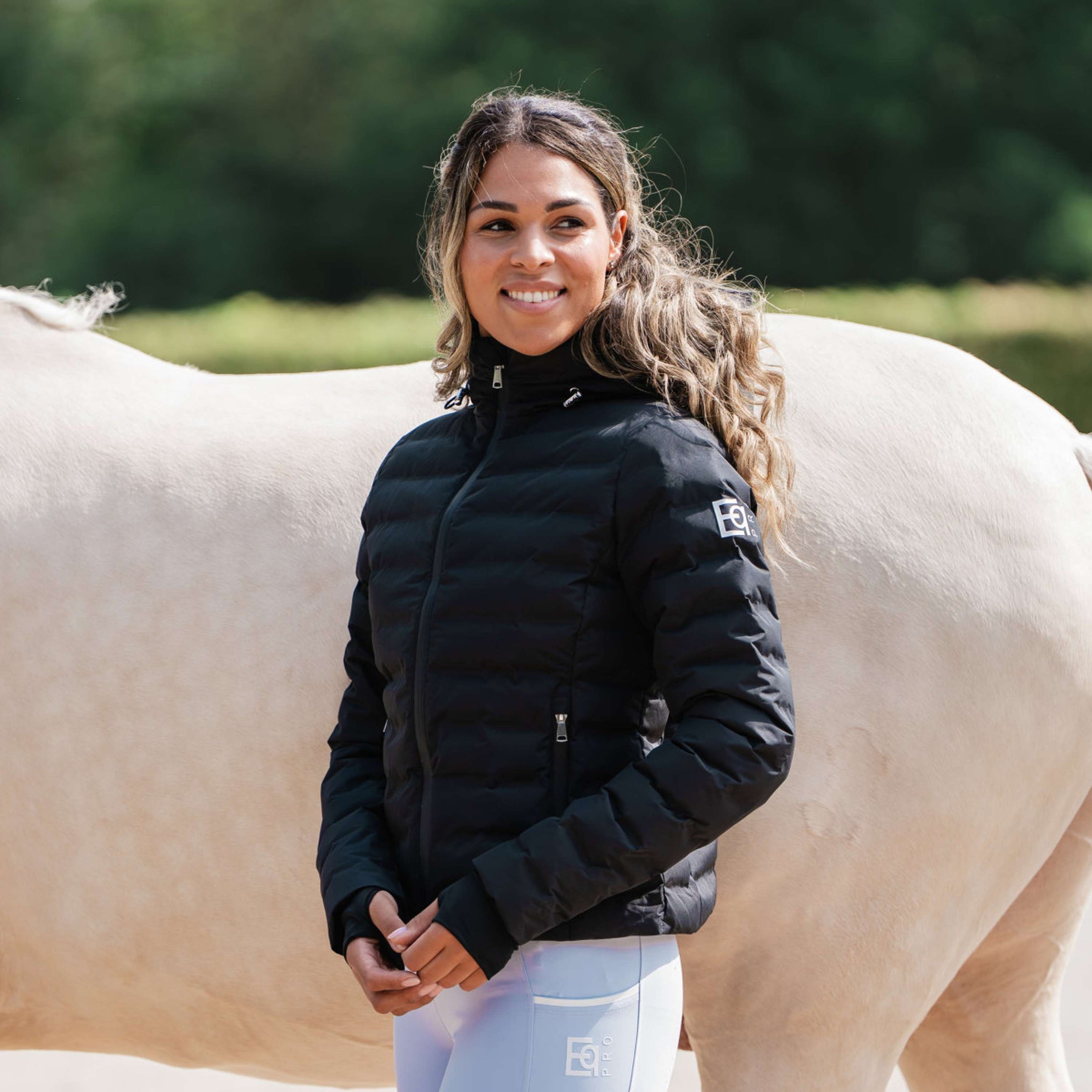 EQPRO Jas Violet Gewatteerd Zwart EQPRO Jas Violet Gewatteerd Zwart