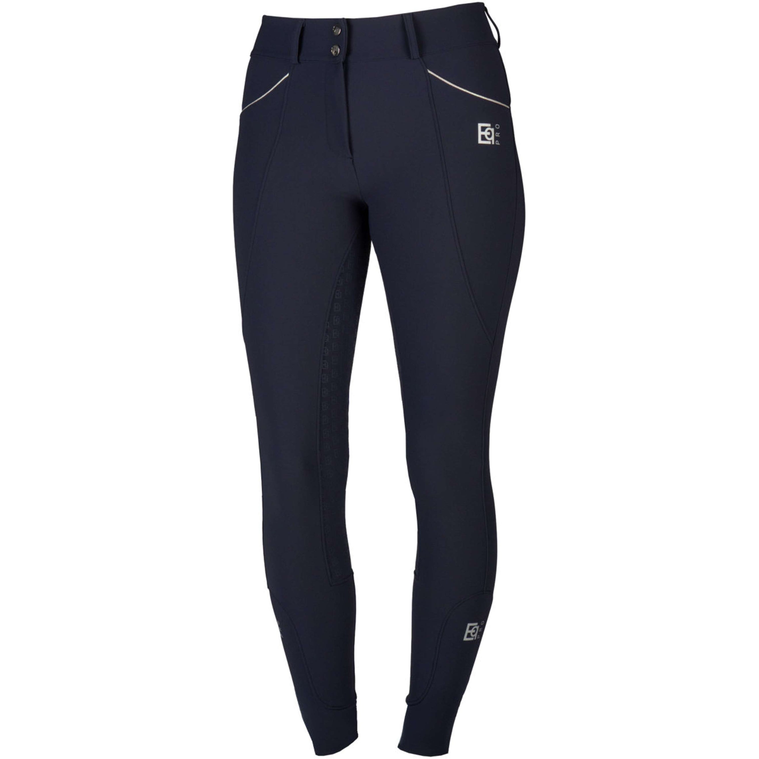 EQPRO Rijbroek Sylvie Full Grip Navy Blue