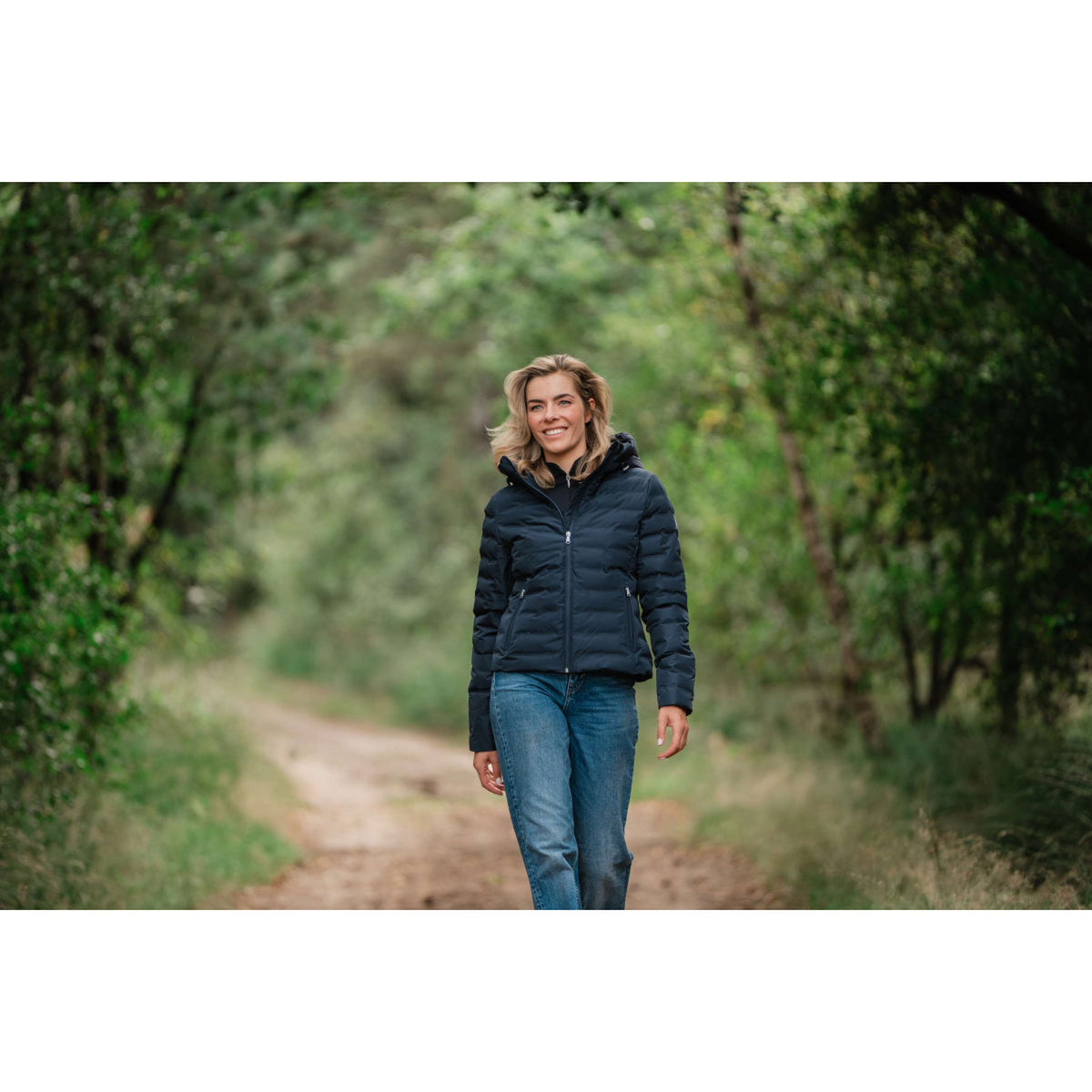 EQPRO Jas Violet Gewatteerd Navy Blue