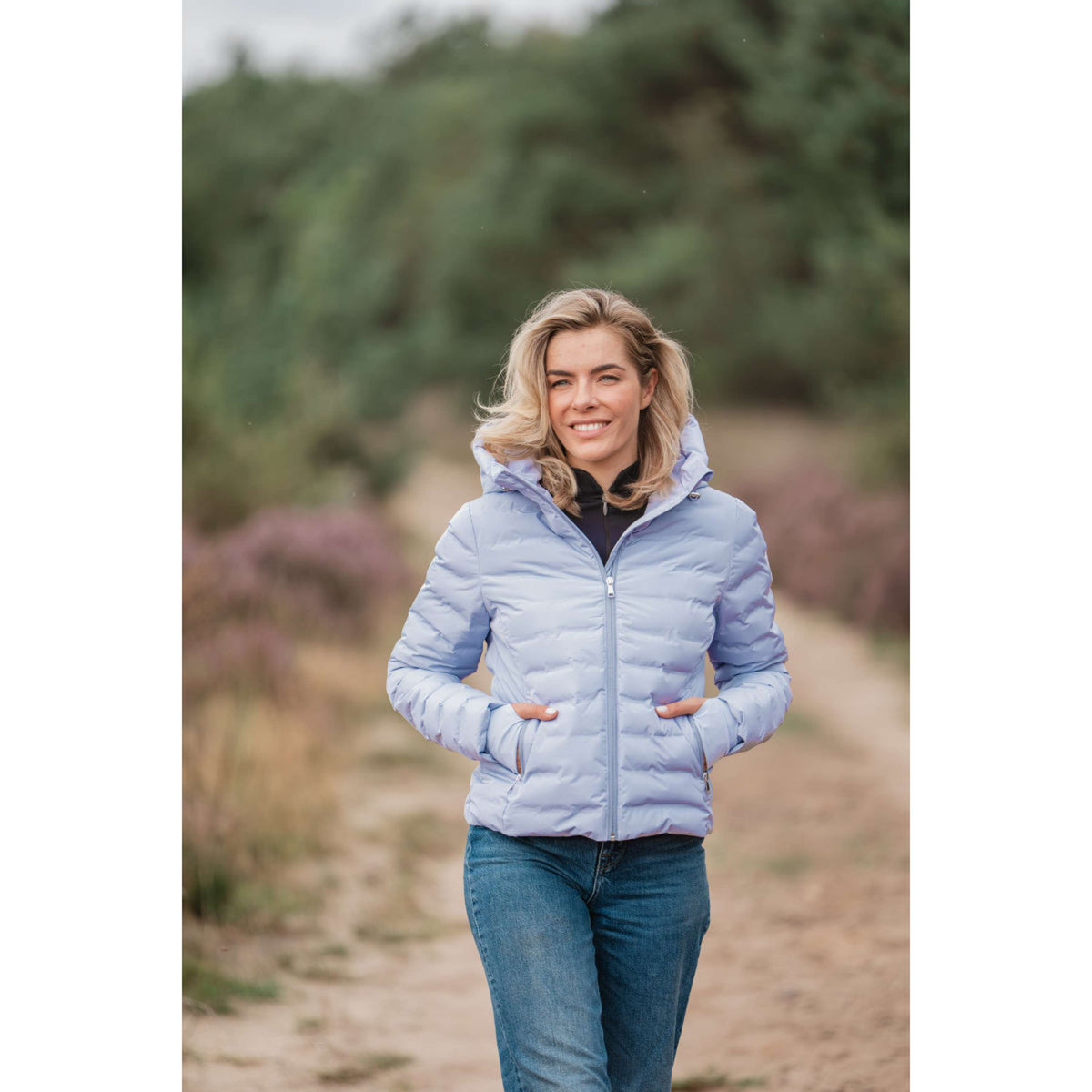 EQPRO Jas Violet Gewatteerd Lilac Coral