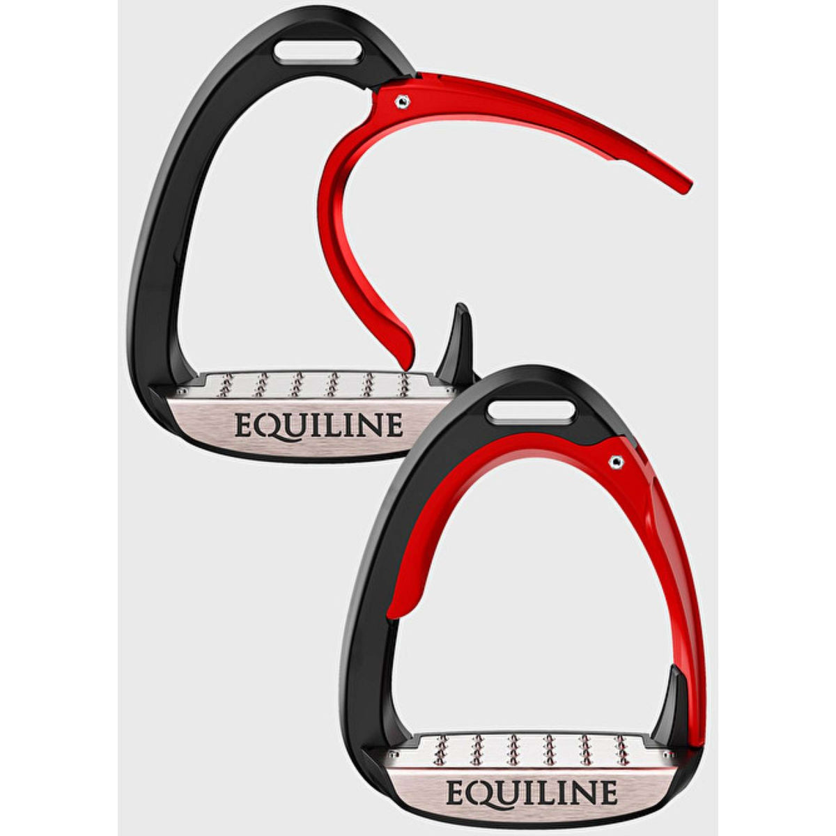 Equiline Veiligheidsstijgbeugels X-Cel Springen Rood