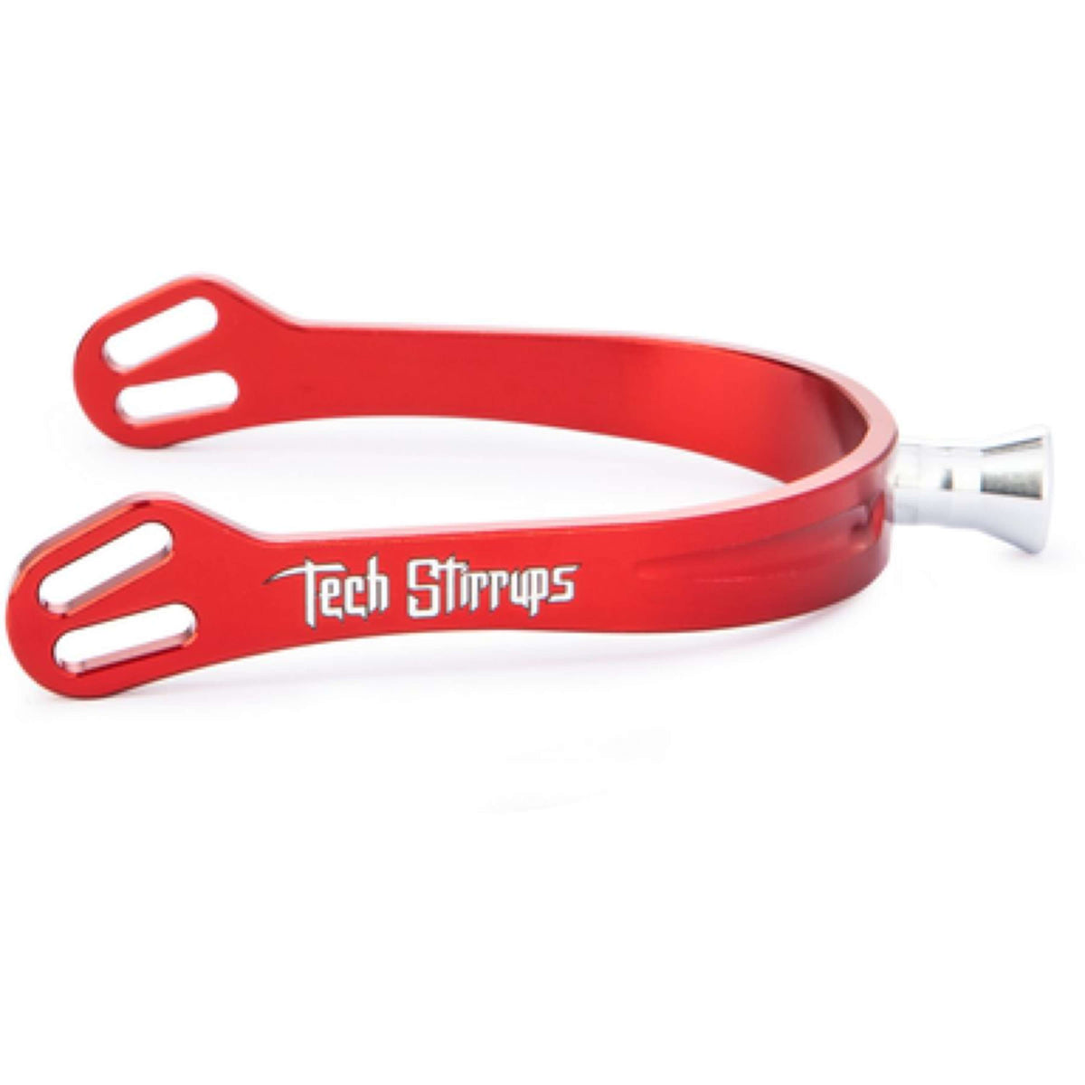 Tech Stirrups Knopsporen Verona Flat Tips Rood