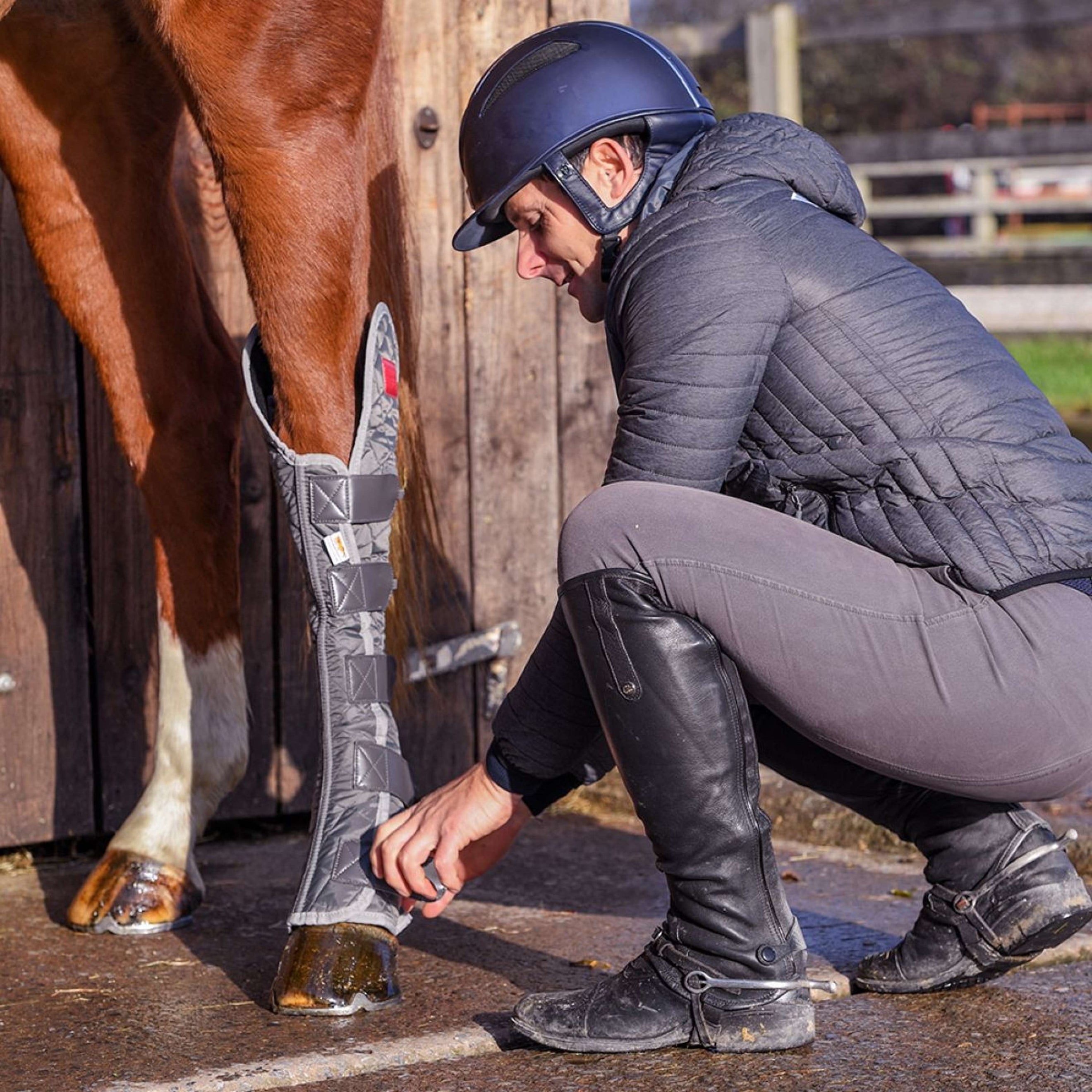 Equilibrium Beenbeschermers Hind & Hock Magnetic Grijs Equilibrium Beenbeschermers Hind & Hock Magnetic Grijs