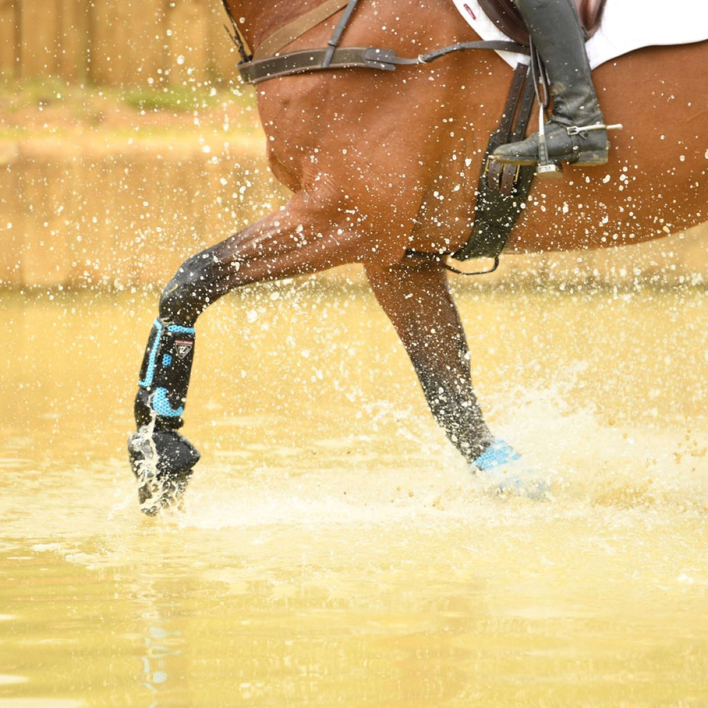 Equilibrium Beenbeschermers Tri-Zone Impact Sports Voor Azure Blue
