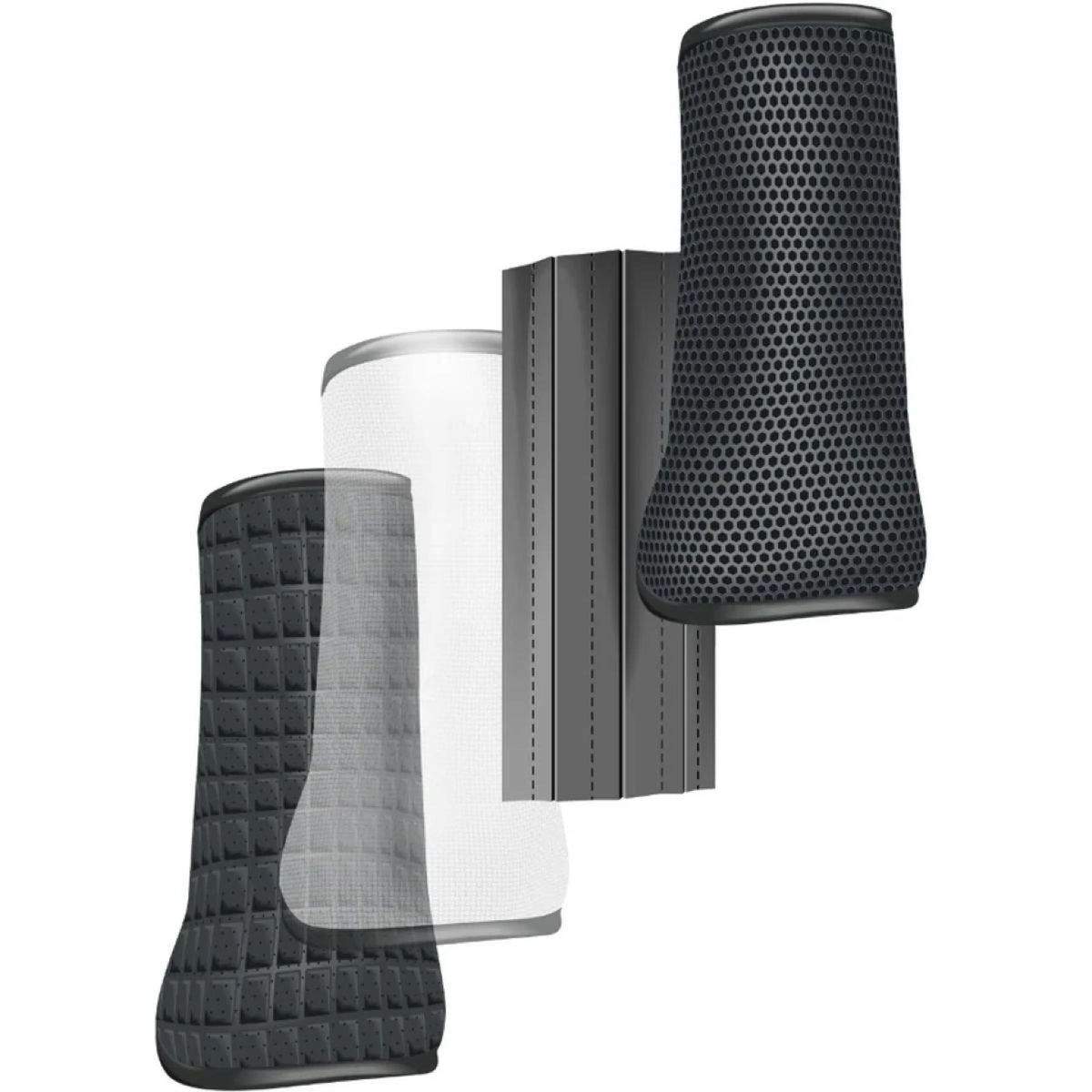 Equilibrium Beenbeschermers Tri-Zone All Sports Zwart