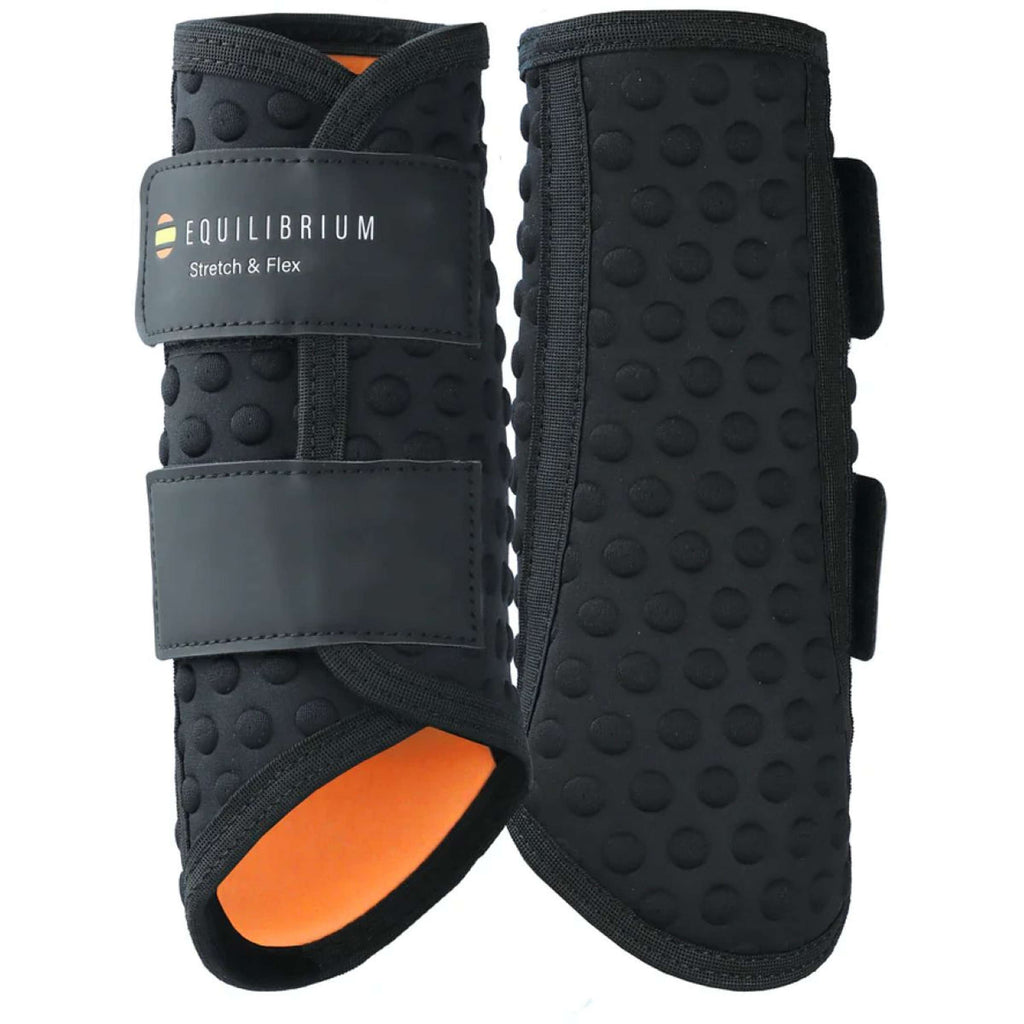 Equilibrium Beenbeschermers Stretch & Flex Flatwork Zwart