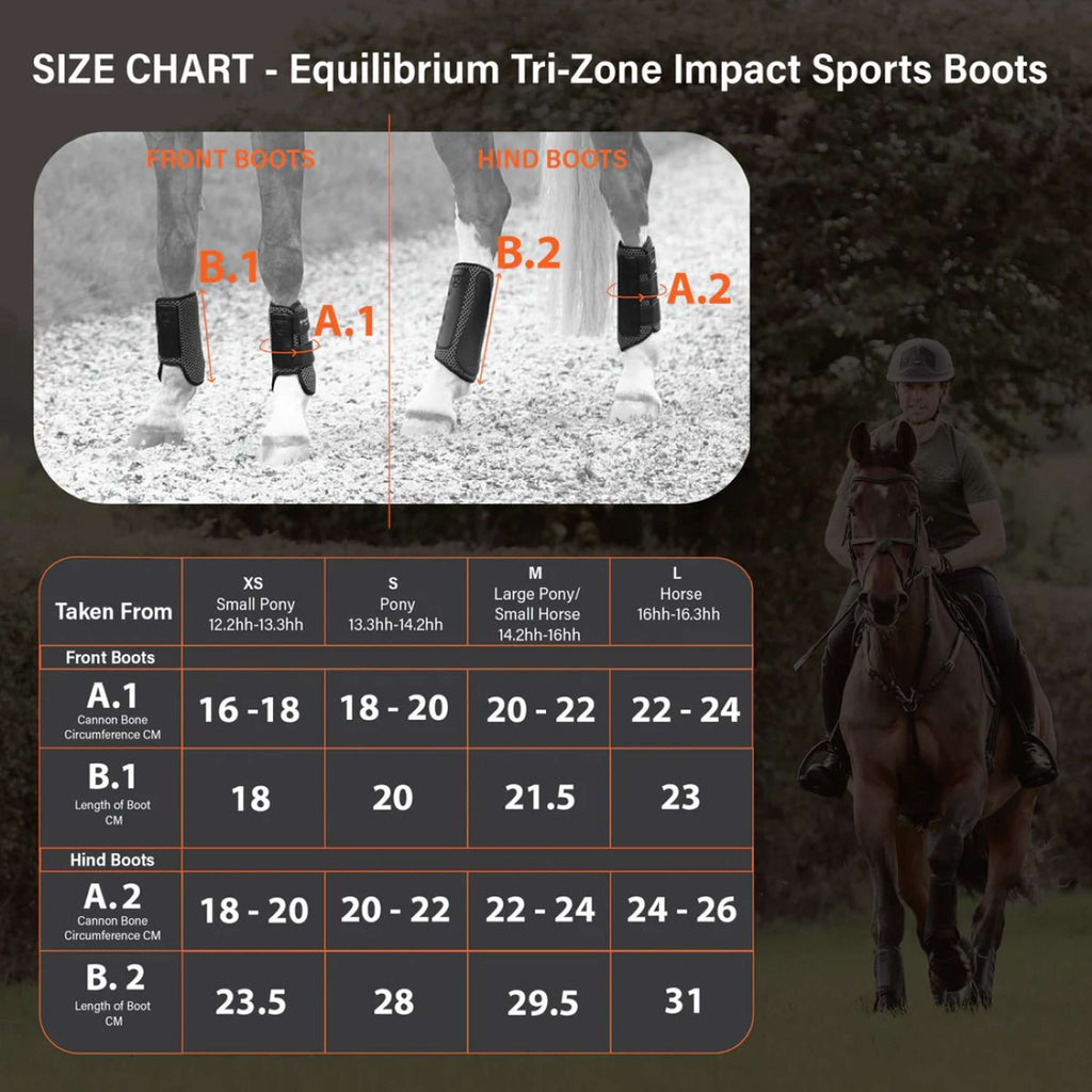 Equilibrium Beenbeschermers Tri-Zone Impact Sports Voor Zwart