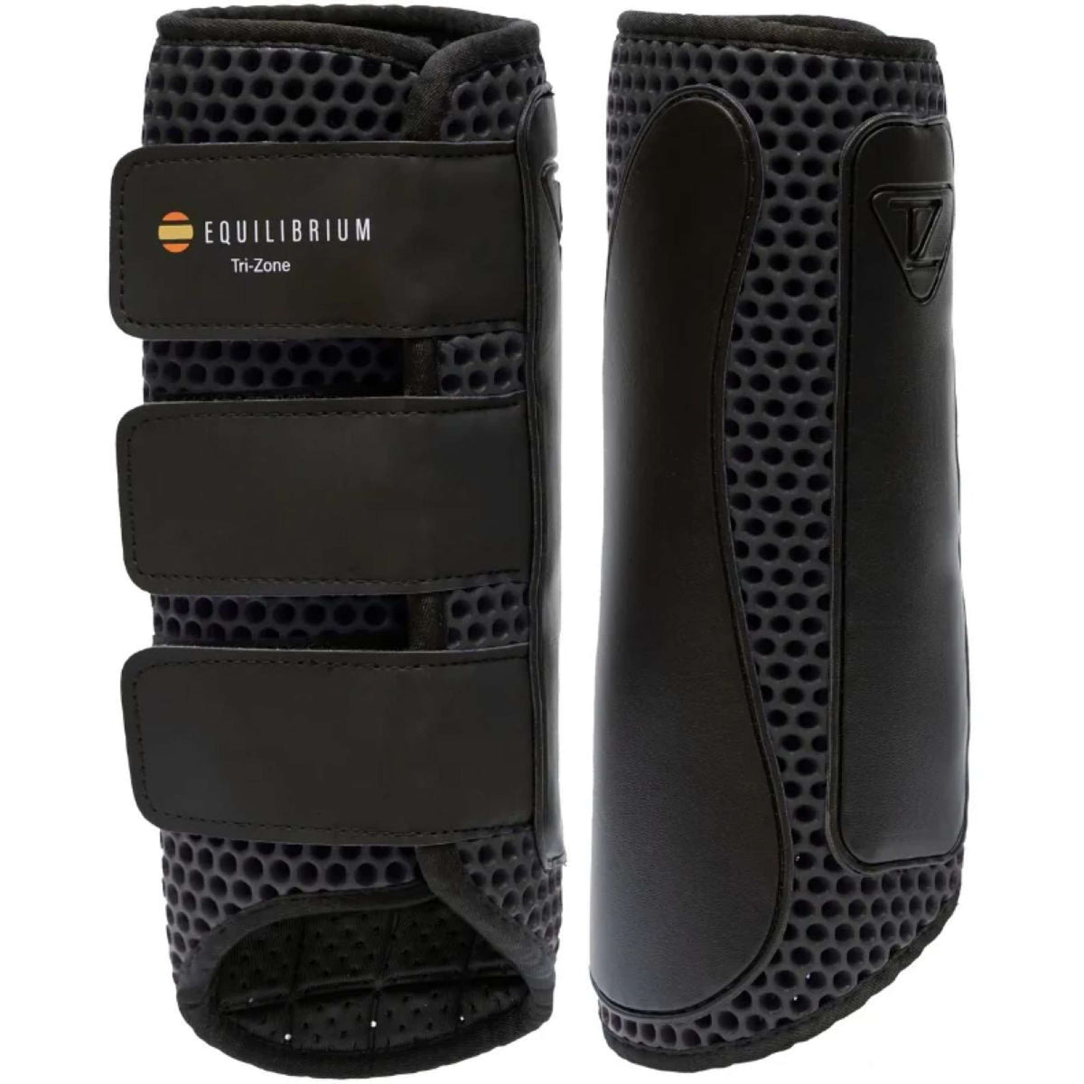 Equilibrium Beenbeschermers Tri-Zone Impact Sports Achter Zwart