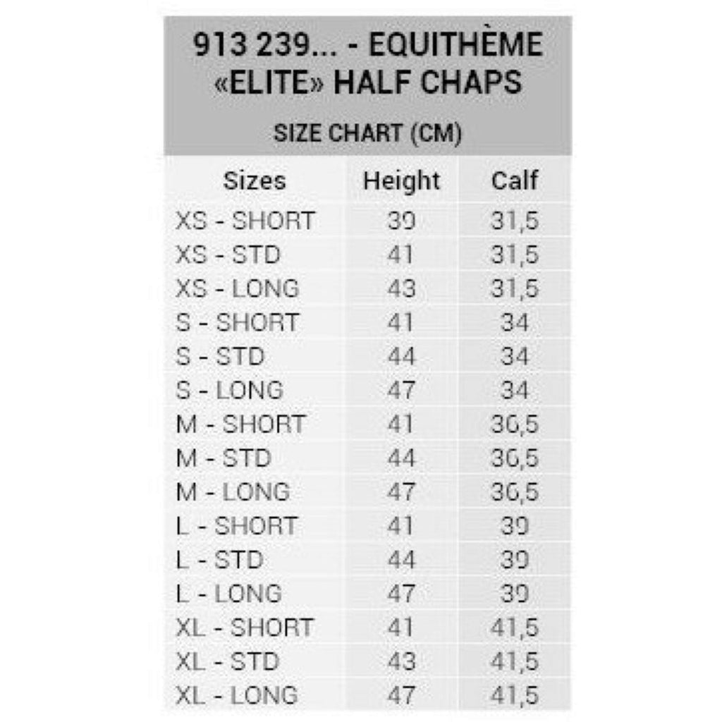 EQUITHÈME Chaps Elite Zwart