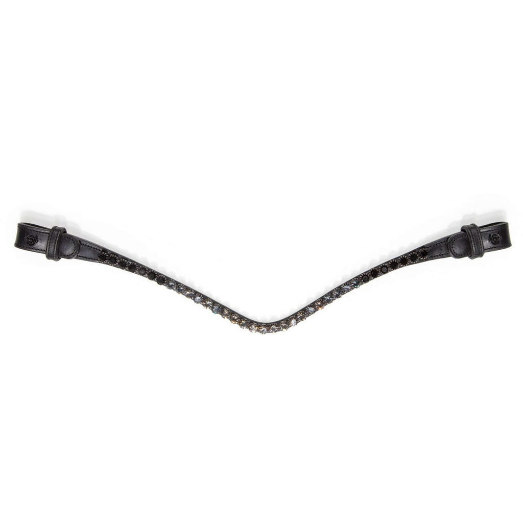 Equestrian Stockholm Frontriem Faded 8mm Zwart
