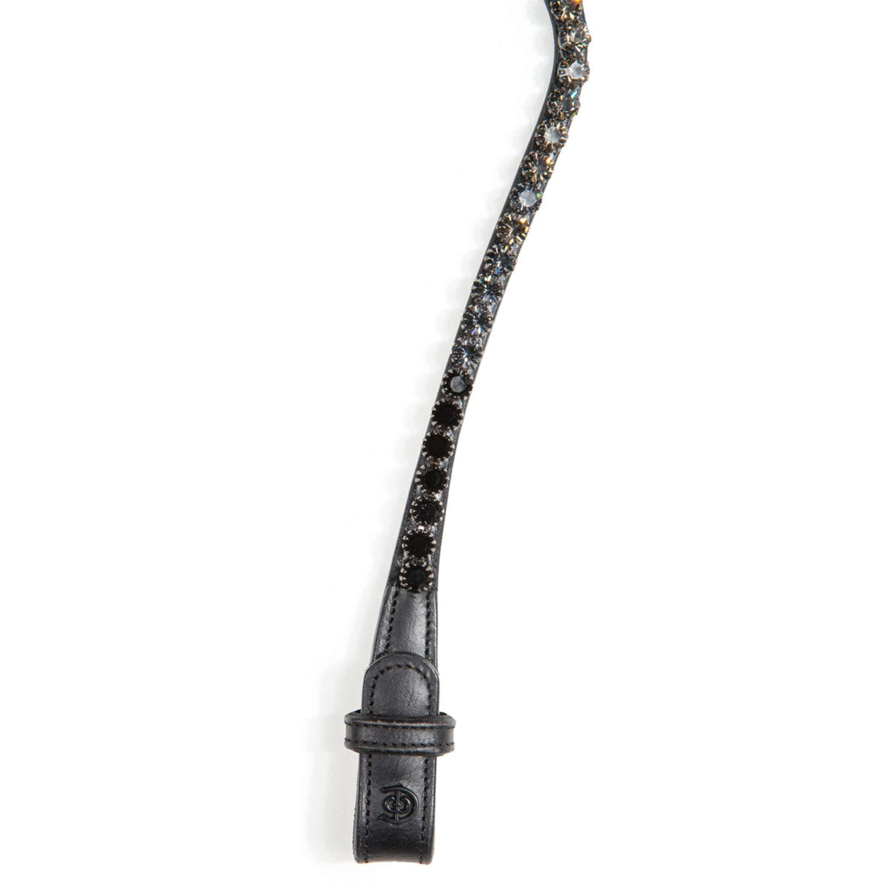 Equestrian Stockholm Frontriem Faded 8mm Zwart