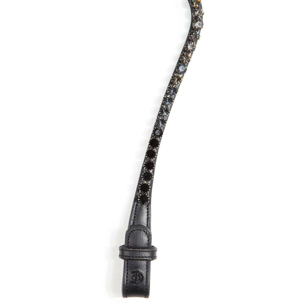 Equestrian Stockholm Frontriem Faded 8mm Zwart