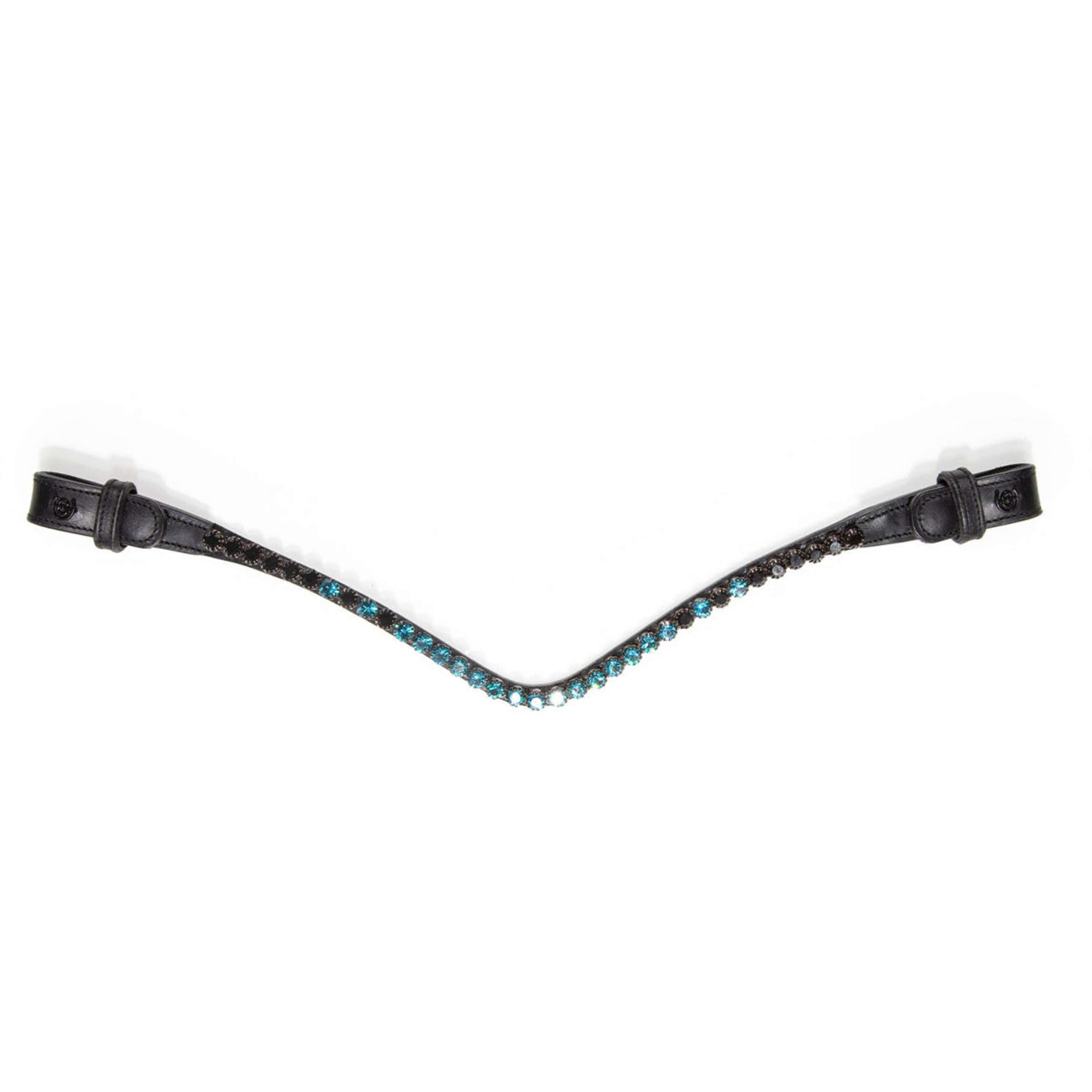 Equestrian Stockholm Frontriem Faded 8mm Blue Meadow