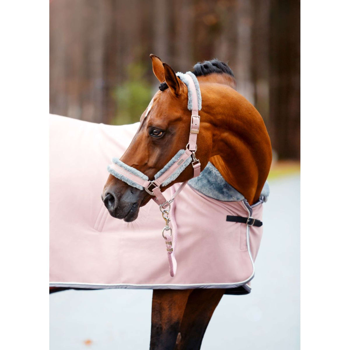 Equestrian Stockholm Fleecedeken Fur Roze