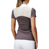 Equestrian Stockholm Wedstrijdshirt Crystal Champion Wit/Dark Violet