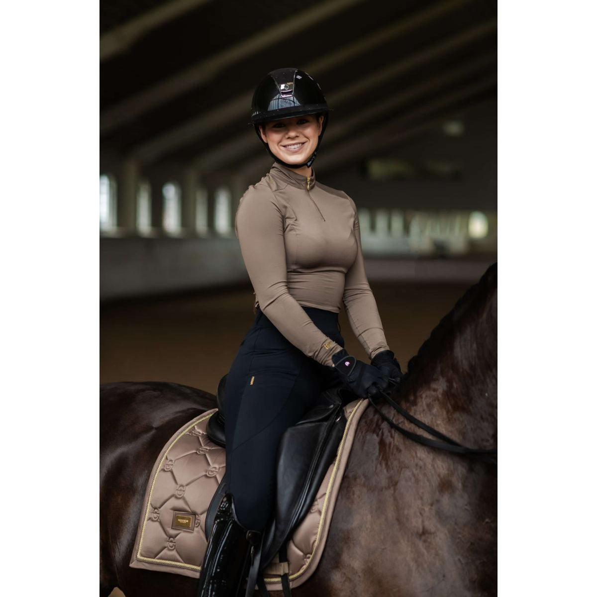 Equestrian Stockholm Zadeldekje Dressuur Champagne