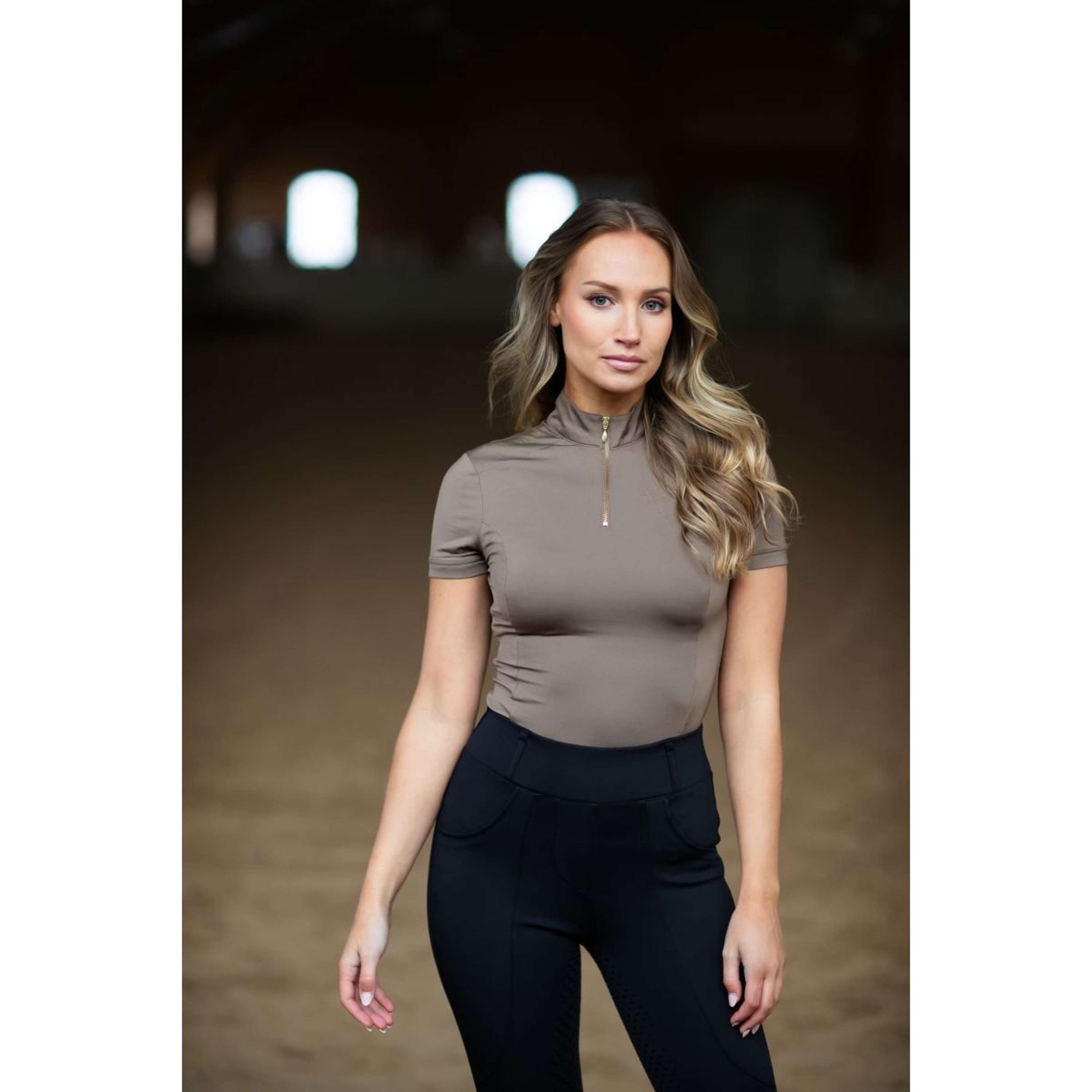 Equestrian Stockholm Shirt UV Protection Champagne Equestrian Stockholm Shirt UV Protection Champagne