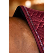 Equestrian Stockholm Zadeldekje Vegan Fur Springen Crystal Bordeaux