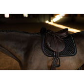 Equestrian Stockholm Zadeldekje Vegan Fur Springen Crystal Black