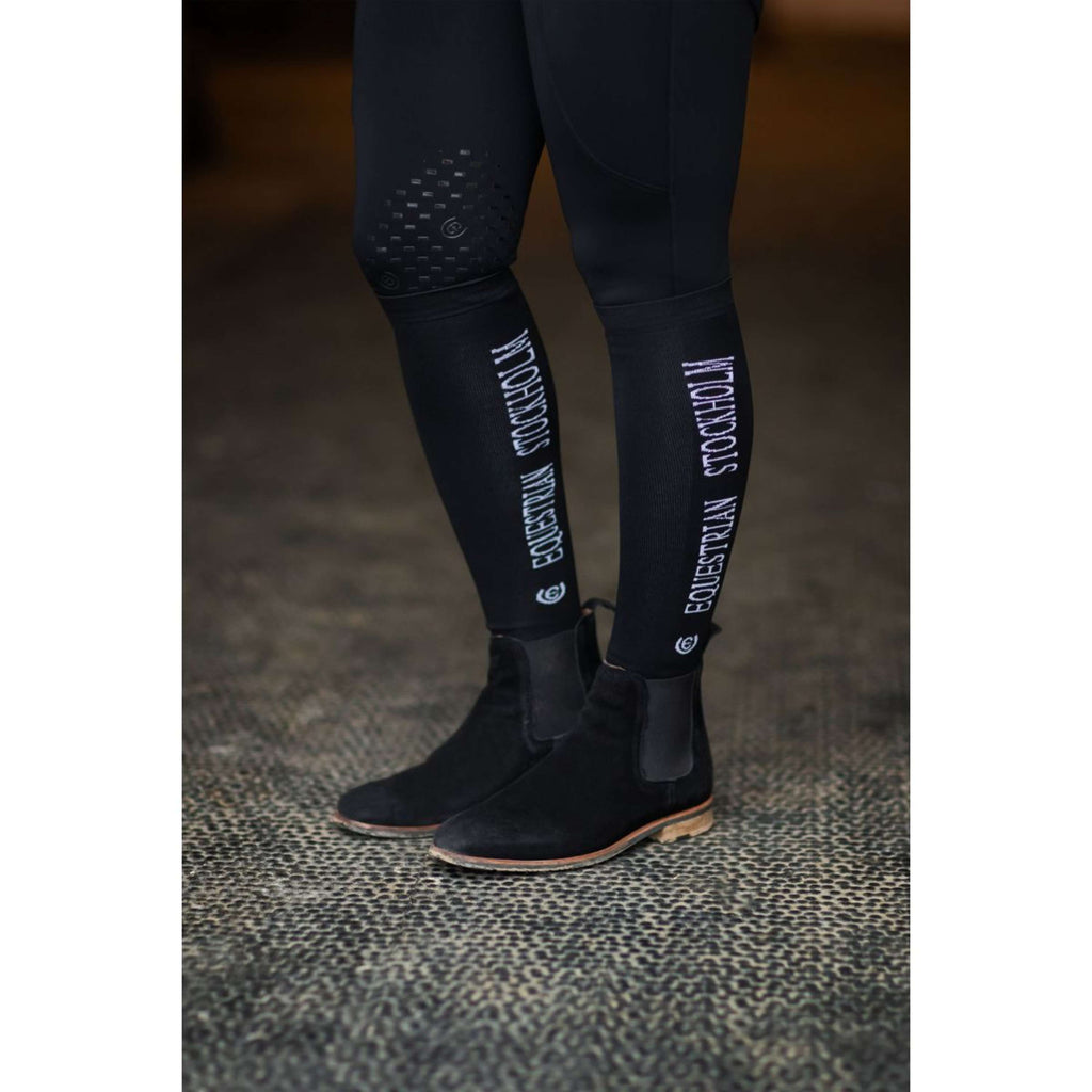 Equestrian Stockholm Rijsokken Bamboo Blend Black Edition