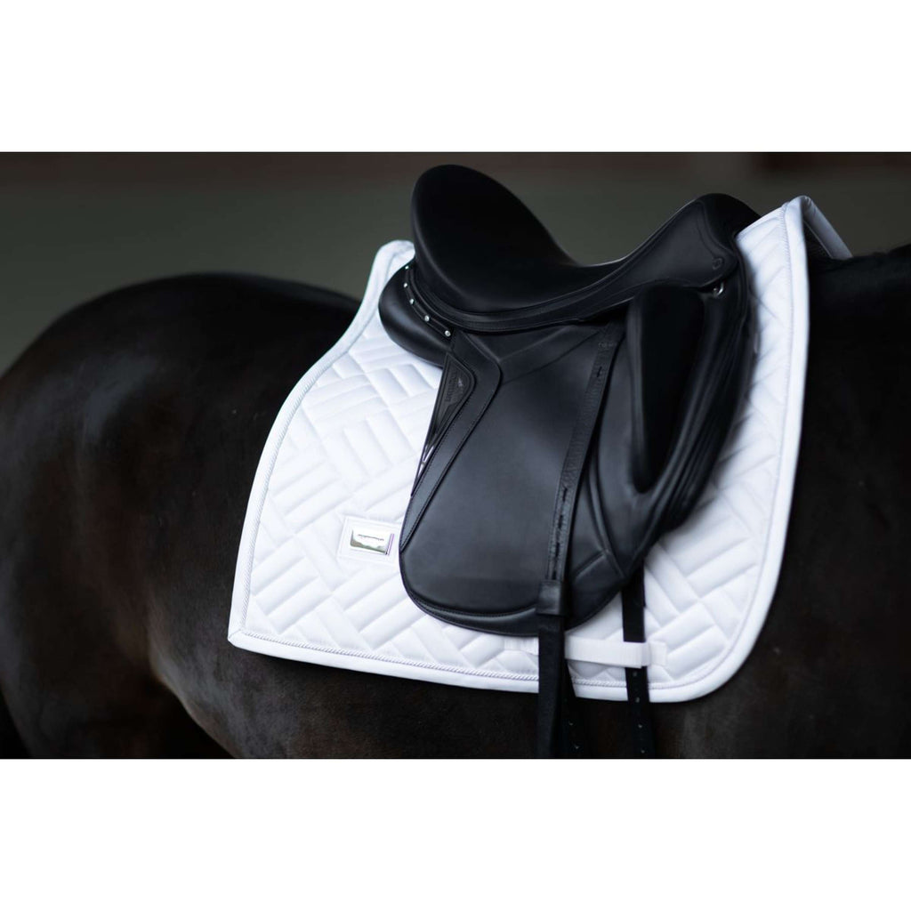Equestrian Stockholm Zadeldekje Modern Dressuur White Silver